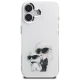 Karl Lagerfeld IML Aquarelle Karl & Choupette iPhone 16 Case - White