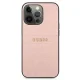 Dėklas iPhone 13 Pro / 13 6.1\" Guess Croco Collection, rožinis
