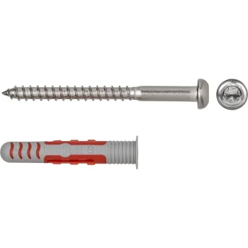 Fischer DuoSeal 8x48 S A2 Sealing Plugs with Screws, 25 pcs.