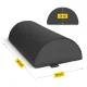 4FIZJO Rehabilitation and Massage Half Roll Bolster, 60x30x15 cm, Black