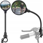 Bicycle Rear View Mirrors for 15-30mm Handlebar, Set of 2 Pcs