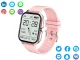 Smartwatch with Bluetooth Calls and Rubber Strap, Pink