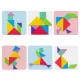 Magnetic book puzzle 3D Tangram blocks