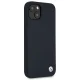 BMW iPhone 13 mini Case Silicone Signature, Navy Blue