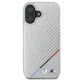 BMW iPhone 16 Case M Carbon Tricolor Line MagSafe, Gray