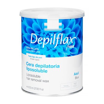 Depilatory Hair Removal Wax in Tin Depilflax 100 800ml, azulene