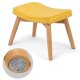 Norse Sofotel Scandinavian Upholstered Footstool, Yellow