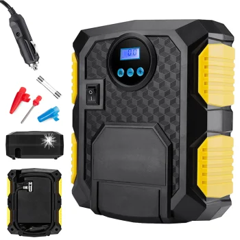 Car Air Compressor Pump 12V 150PSI/10BAR 120W with LED & LCD