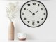 Large Silent Wall Clock 25 cm, Black