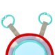 Interactive steering wheel with mirror and play mat for car, Bibi-inn