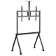 Maclean MC-114 TV Cart / Stand on Wheels, 55-100\", VESA 900x600, Black
