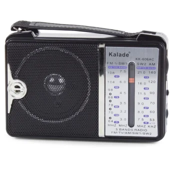 Portable Retro Radio FM AM SW, Black