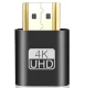 4K HDMI Dummy Plug Display Emulator for Headless GPU Operation, black