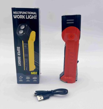 Rechargeable LED COB Work Light with Magnet and Hook