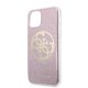 Guess 4G Circle Glitter Case for iPhone 11 Pro Pink