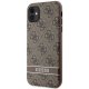 Guess iPhone 11 / XR Case 4G Stripe, Brown