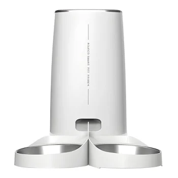Automatic Pet Feeder Rojeco 4L Double Bowl Button Control