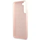 Guess Samsung Galaxy S23+ Case Silicone Script Metal Logo, Pink