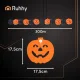 Ruhhy 3m Paper Halloween Garland Pumpkins, Orange/Black