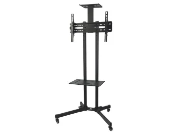 Maclean MC-661 Professional TV Cart Stand on Wheels, VESA 600x400, 55kg