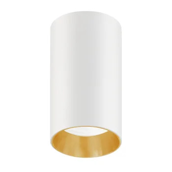 Maclean MCE458 W/G Surface Mounted Spotlight GU10, White/Gold