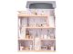 Bērnu spēļu koka leļļu māja ar mēbelēm konstruktors, 80cm | Wooden Play Dollhouse with Furniture