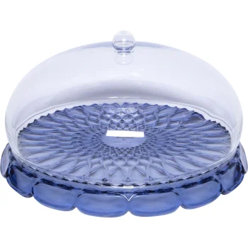 Guzzini VANITY Cake Dome and Serving Plate 30 cm, Denim Blue
