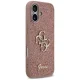 Guess Fixed Glitter Big 4G Phone Case Cover iPhone 17 - Pink