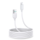 Joyroom A9 USB / Apple Iphone Lightning Data Charging Cable, 2.4A 2m, White
