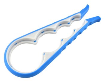 4-in-1 Universal Jar and Bottle Opener for Screw Caps, Blue