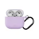Puro Icon Silicone Case for AirPods 4 with Carabiner, Purple