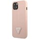 Guess Saffiano Triangle Logo vāciņš iPhone 14 Plus, rozā