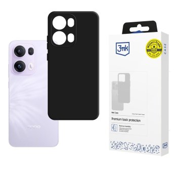 3mk Matt Case for Oppo Reno 13 Pro, Black