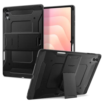 Spigen Tough Armor Pro dėklas, skirtas Samsung Galaxy Tab S11 Ultra 14.6 (X930 / X936B), juodas