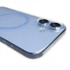 Puro Lite Mag Case for iPhone 17 with MagSafe, Transparent with Blue Ring