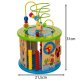 Kruzzel Wooden Activity Cube 11-in-1 Toddler Busy Toy 24670
