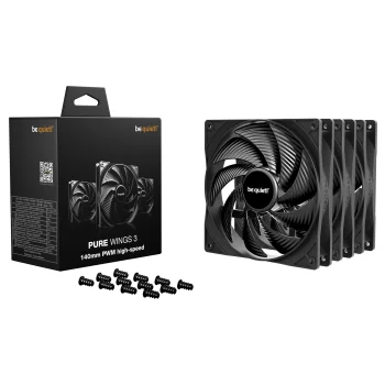 be quiet! Pure Wings 3 140mm PWM HS Case Fans, 3-Pack
