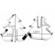 Ruhhy 3D Christmas Cookie Cutter Set, 8 pcs, Silver