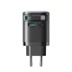 Joyroom JR-TCL02 65W GaN USB-A & USB-C Wall Charger with Built-in Cable - Black