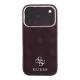 Guess Stripe Peony 4G MagSafe Case for iPhone 17 Pro / 18 Pro - Burgundy
