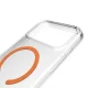 Puro iPhone 17 Pro Max Case Lite Mag, Transparent with Orange Ring