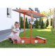 Impregnated wooden sandbox rith roof, 118x118cm