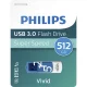 Philips Vivid Edition 512GB USB 3.0 Flash Drive, White / Spring Blue