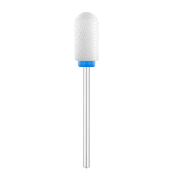 Exo Ceramic Nail Drill Bit, Rounded Cylinder, Medium, 6.0 mm