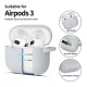 Tech-Protect Silicone Hook Earbuds Case for Apple AirPods 3, Gray