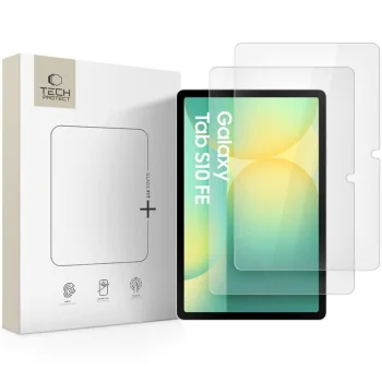 Tech-Protect Glass Fit+ tempered glass for Samsung Galaxy Tab S7/S8/S9/S9 FE/S10 FE, 2-pack, transparent