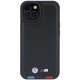 Apple iPhone 15 6,1\" BMW Leather Stamp Tricolor Case Cover (BMHCP15S22PTDK), Black