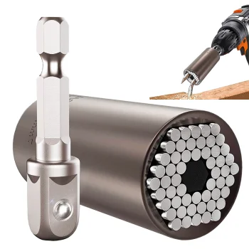 Universal Socket Wrench Head 7-19 mm (1/4-3/4), Silver
