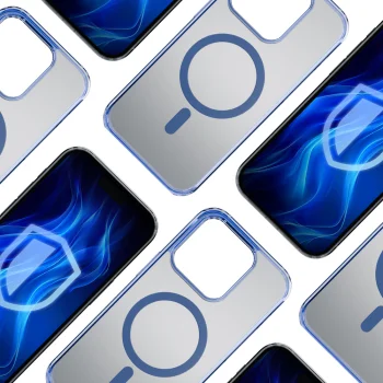 3mk Protection iPhone 15 Pro Max Case Frosty MagCase, Blue