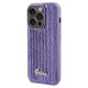 Guess iPhone 14 Pro Max Case Sequin Script Metal, Purple